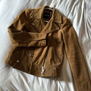 Madewell Suede Leather Motorcycle Jacket